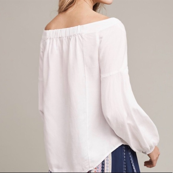 Floreat blouse off shoulder WHITE - Picture 3 of 6